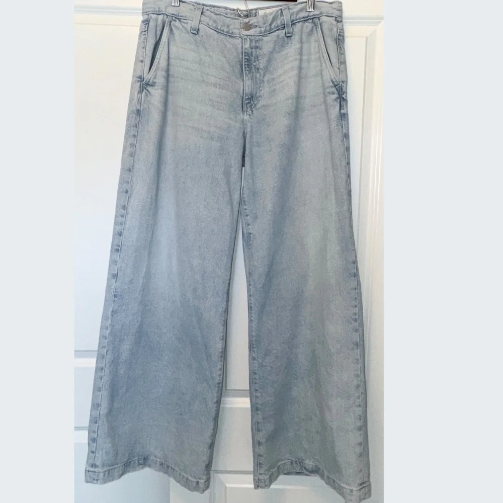 AG Stella Wide Leg Jeans  Trouser sz 32 Light Wash - Picture 4 of 10